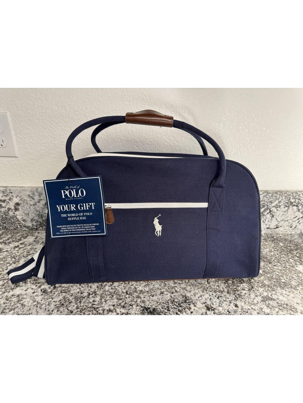 NWT Polo Ralph Lauren World of Polo Duffle Bag Fragrances GIFT - NEW